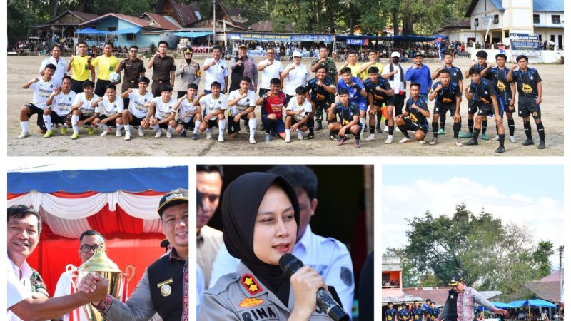 Turnamen Sepak Bola Bupati Cup III 2025 Resmi Bergulir, Bupati Samosir Serahkan Piala Bergilir
