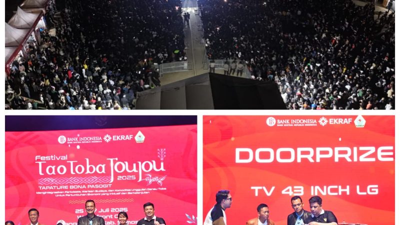 Festival Tao Toba Joujou 2025 Sukses, Transaksi UMKM Capai Rp 2,6 Miliar