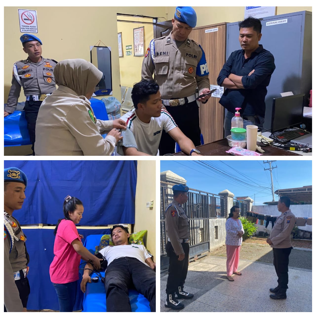 Polres Samosir Lakukan Home Visit untuk Personel yang Sakit
