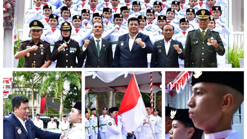 Bupati Samosir Kukuhkan Paskibraka untuk HUT, Peringati HUT ke-80 RI