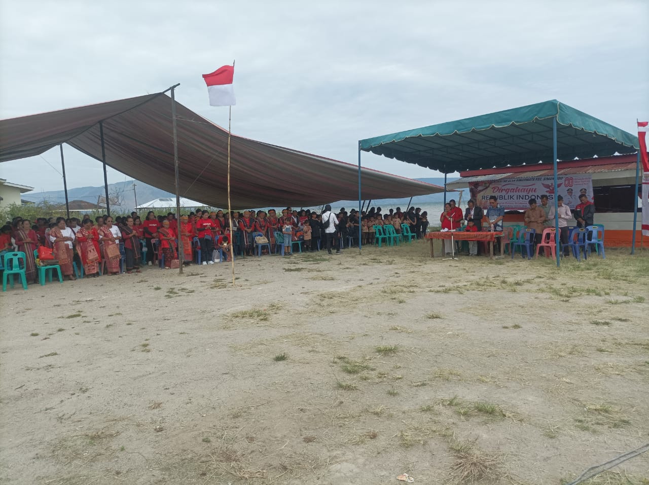 Perayaan HUT RI di Desa Simarmata Samosir Diwarnai Kekecewaan