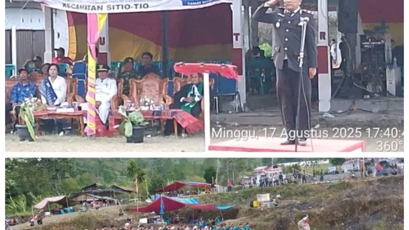 PJU Polres Samosir Pimpin Upacara Aubade dalam Rangka HUT RI ke-80