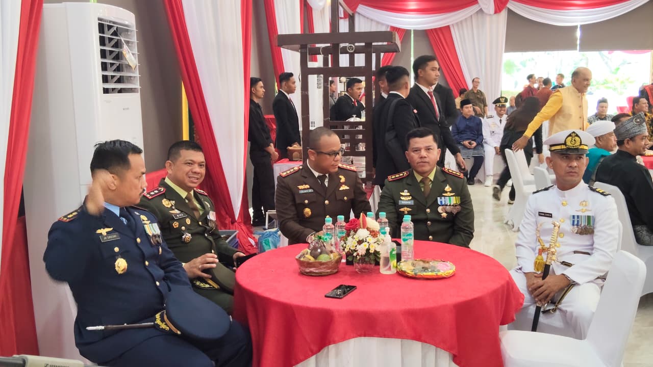 Pasintel Yonmarhanlan I Hadiri Undangan Pemko Medan Saksikan Siaran Langsung Upacara HUT RI Ke 80 Tahun 2025