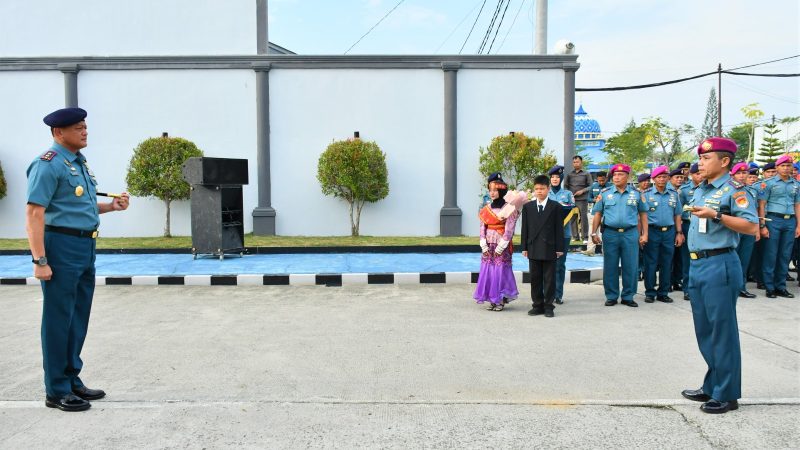 Prajurit Yonmarhanlan I Sambut Kedatangan Dankodaeral I dan Ikuti Gelar Syukuran Validasi Organisasi Kodaeral I