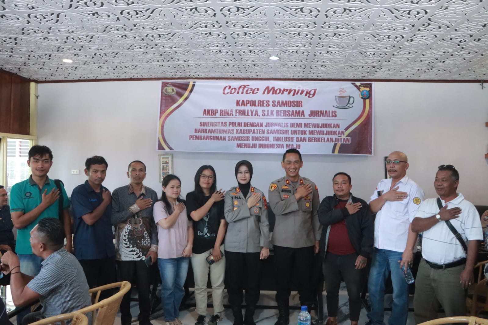 Kapolres Samosir Gelar Coffe Morning dengan Insan Pers: Membangun Sinergi dan Komunikasi