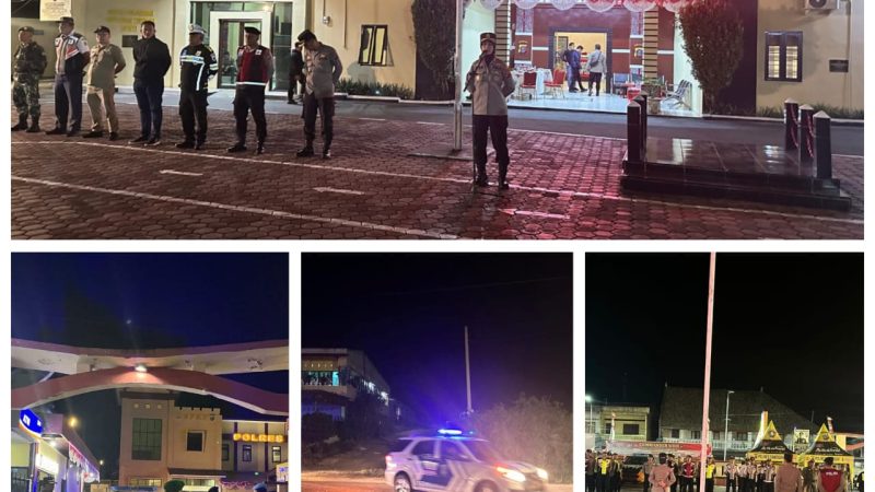 Polres Samosir Gelar Patroli Gabungan Skala Besar untuk Menjaga Kamtibmas