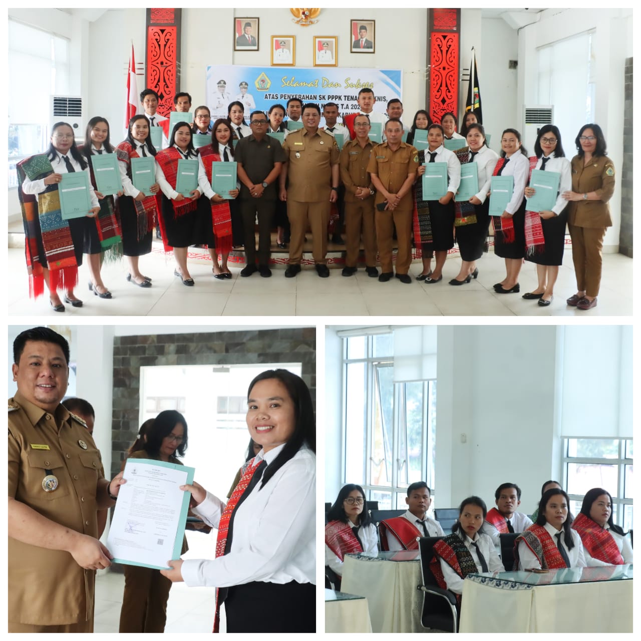 Bupati Samosir Serahkan SK Pengangkatan P3K Tahap II kepada 21 Orang