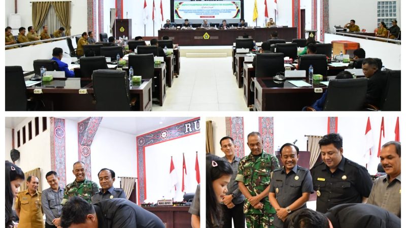 Ranperda P-APBD Kabupaten Samosir Tahun 2025 Ditetapkan Menjadi Peraturan Daerah