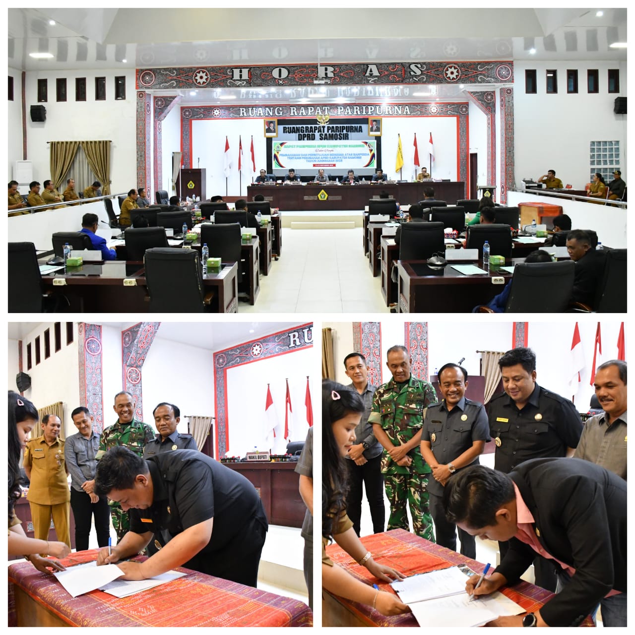 Ranperda P-APBD Kabupaten Samosir Tahun 2025 Ditetapkan Menjadi Peraturan Daerah