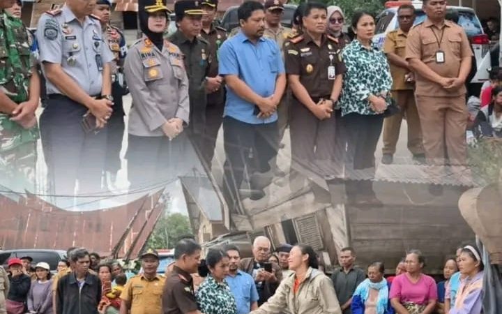 Kejaksaan Negeri Samosir Salurkan Bantuan untuk Korban Kebakaran di Desa Simarmata