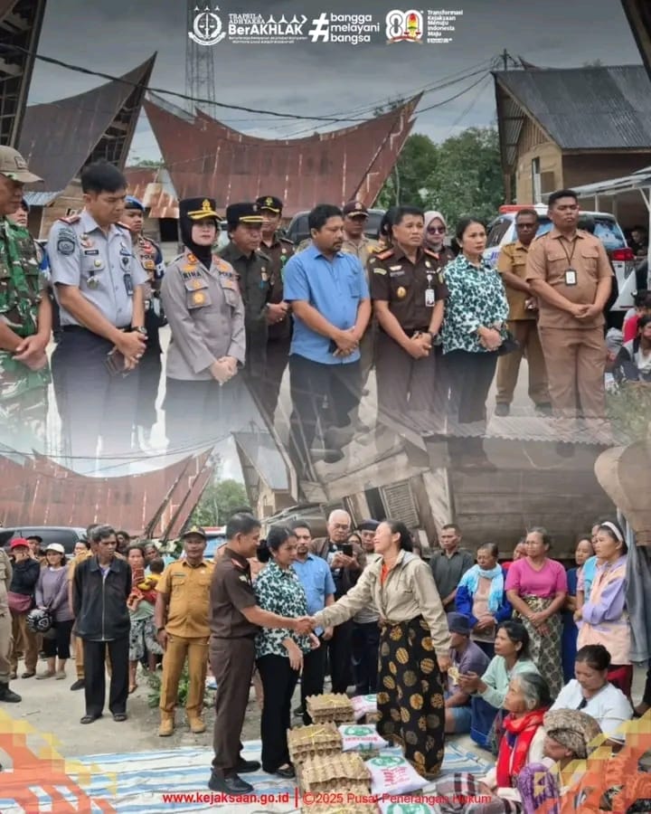 Kejaksaan Negeri Samosir Salurkan Bantuan untuk Korban Kebakaran di Desa Simarmata