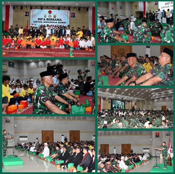 Dukung Terciptanya Keamanan Dan Keselamatan Masyarakat Bangsa Indonesia, Wadan Yonmarhanlan l Hadiri Kegiatan Doa Bersama