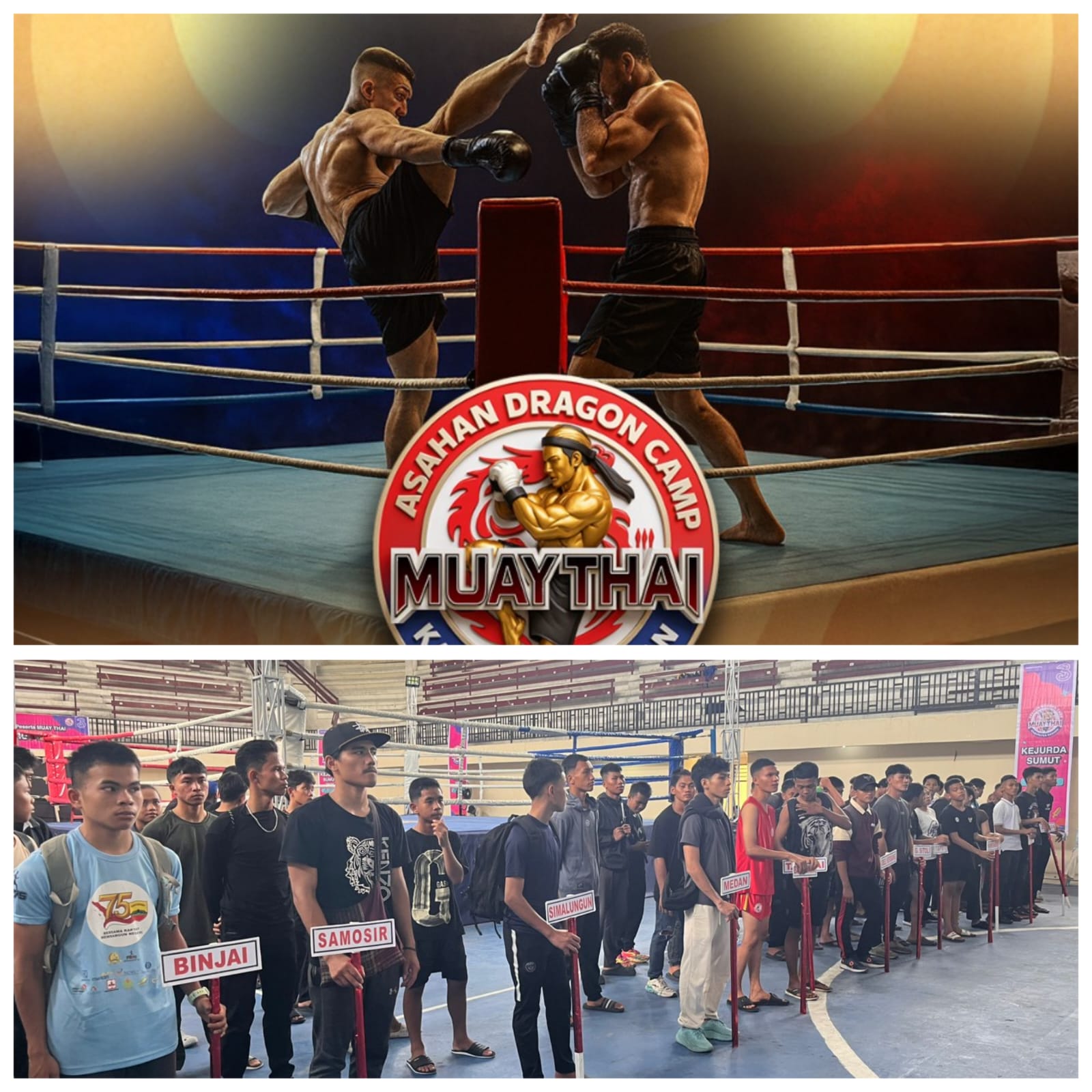 Empat Atlet Muda Samosir Berangkat ke Kejuaraan Daerah Muaythai di Kisaran