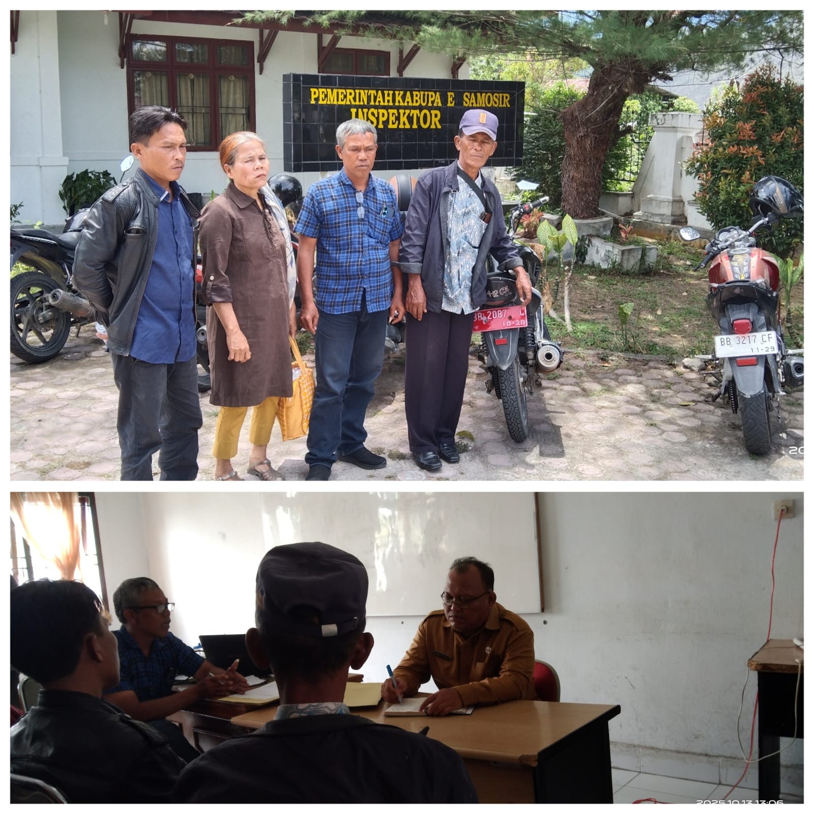 Warga Desa Onanrunggu Mengadu ke Inspektorat Kabupaten Samosir Terkait Ketidaktransparan Dana Desa