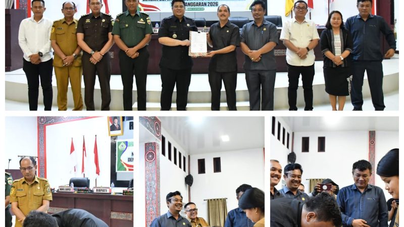 Bupati Samosir dan DPRD Sepakati KUA-PPAS APBD 2026