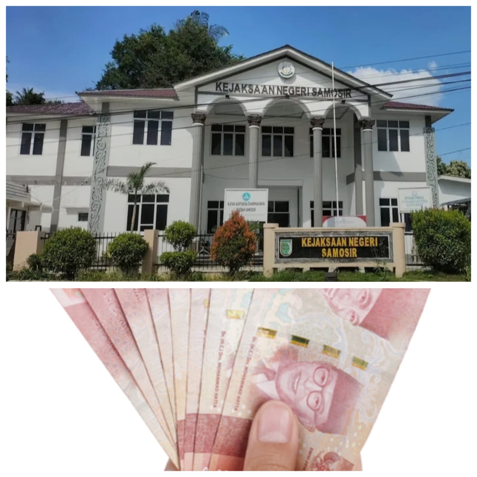 Kejaksaan Negeri Samosir Terima Penitipan Barang Bukti Uang dalam Perkara Bantuan Sosial