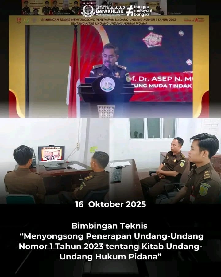 Kejari Samosir Ikuti Bimbingan Teknis Penerapan KUHP Baru