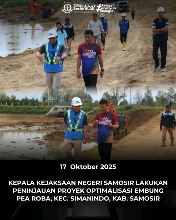 Kejaksaan Negeri Samosir Tinjau Proyek Optimalisasi Embung Pea Roba