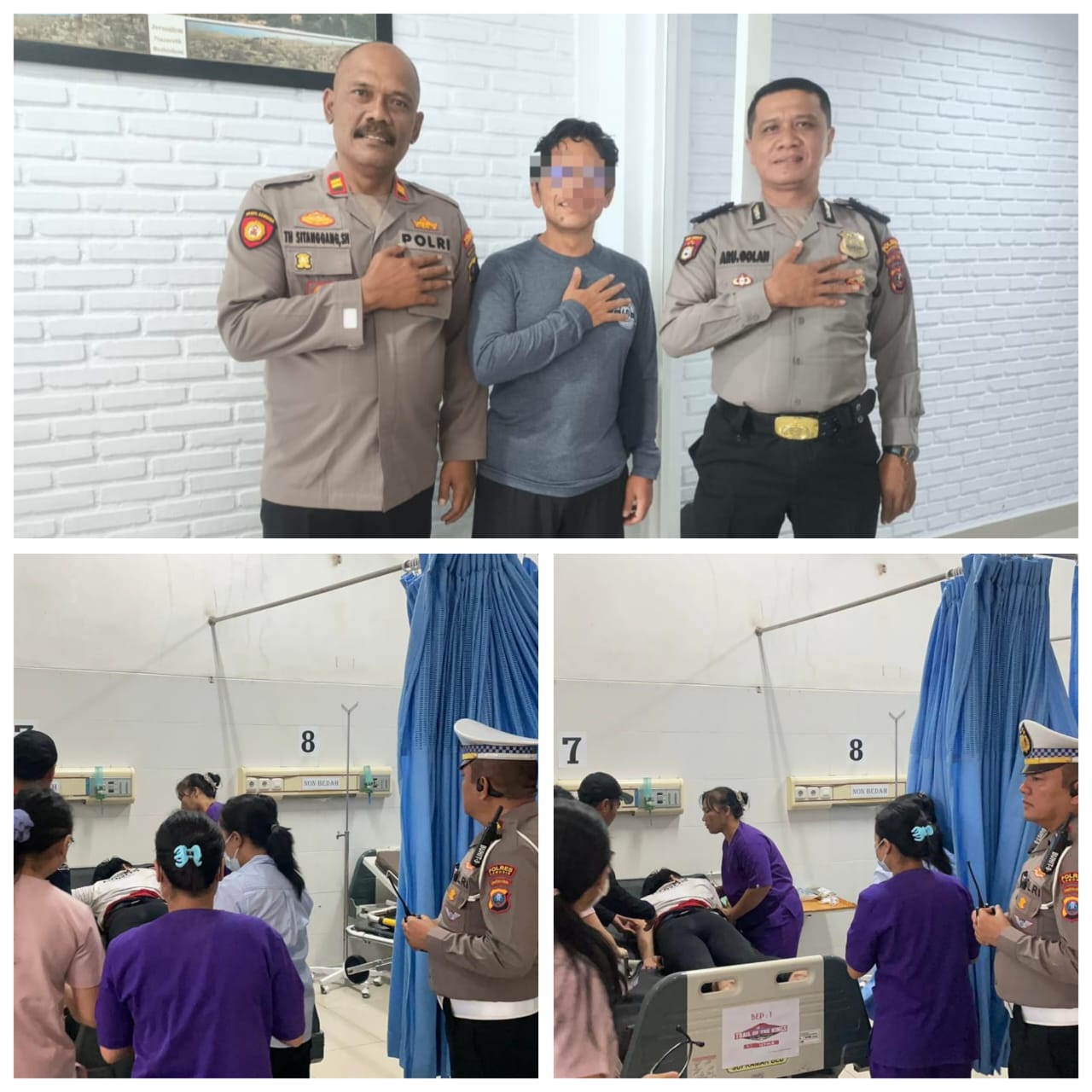 Polres Samosir Tunjukkan Kepedulian Kemanusiaan di Event Trail Of The Kings 2025