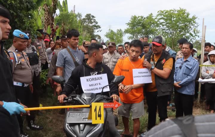 Polres Tanah Karo Gelar Rekonstruksi Kasus Pembunuhan di Perladangan Seledang, 27 Adegan Diperankan Langsung Tersangka