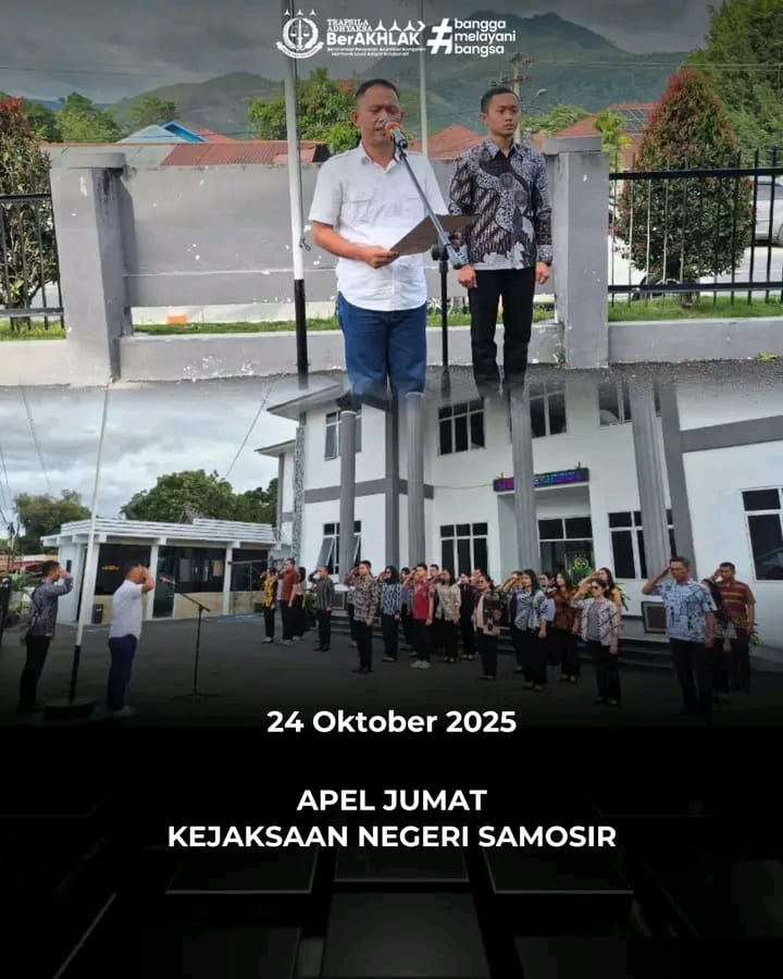 Kejari Samosir Gelar Apel Jumat, Tingkatkan Kedisiplinan dan Semangat Kerja