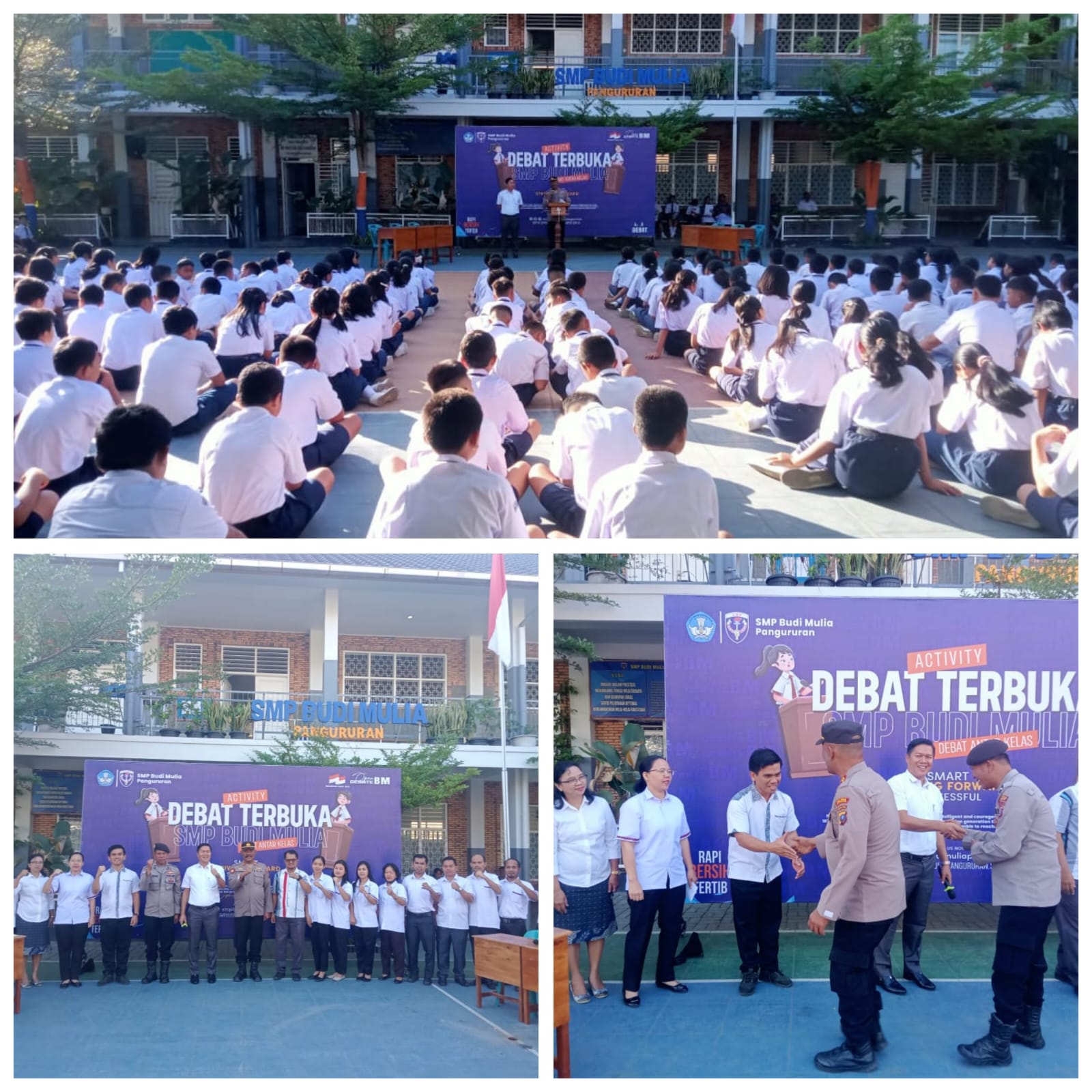 Polres Samosir Laksanakan Police Go To School, Berikan Edukasi dan Motivasi kepada Pelajar