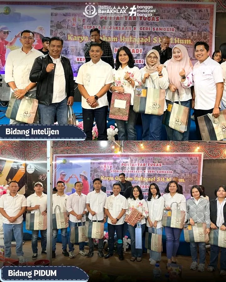 Keluarga Besar Kejaksaan Negeri Samosir Gelar Acara Pengantar Alih Tugas Kepala Kejaksaan Negeri Samosir