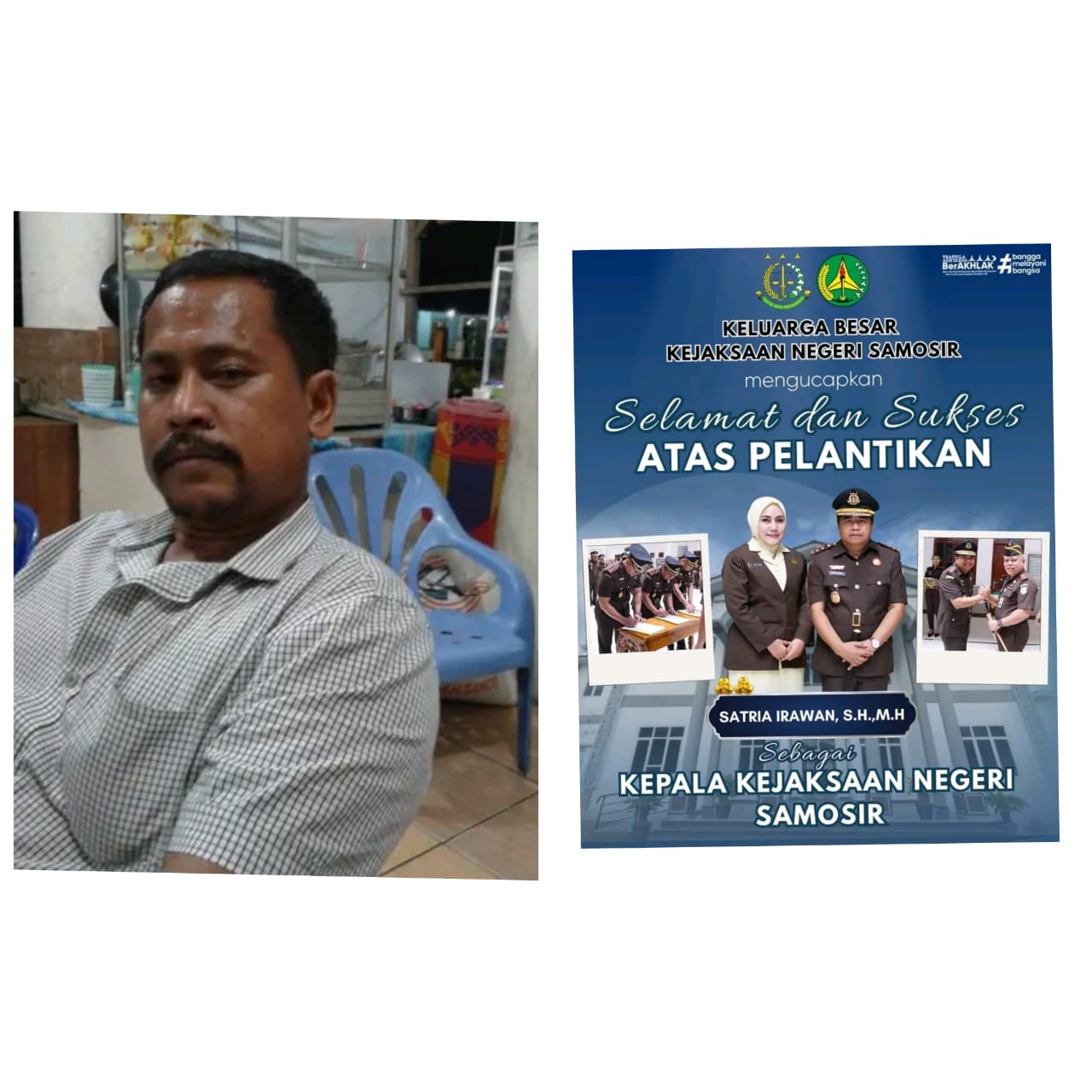 Keluarga Besar Kejaksaan Negeri Samosir Mengucapkan Selamat atas Pelantikan Bapak Satria Irawan sebagai Kepala Kejaksaan Negeri Samosir