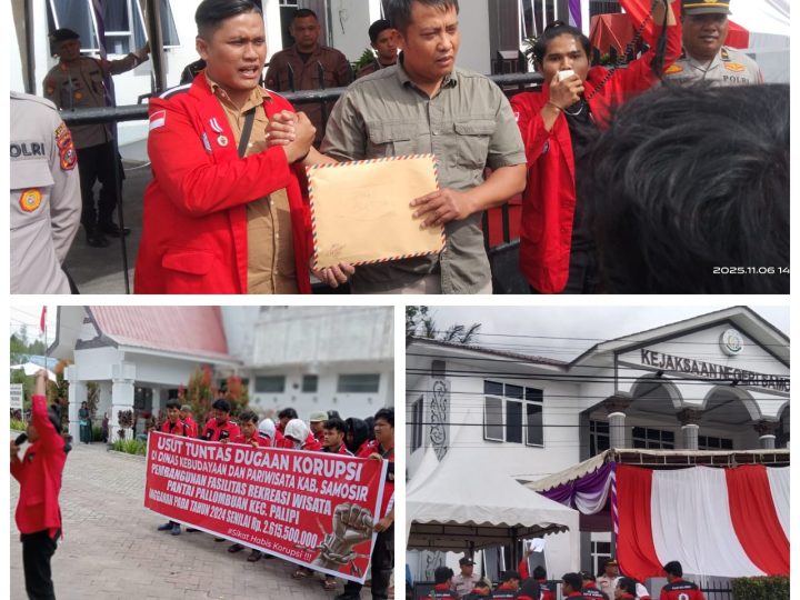 Mahasiswa Samosir Desak Aparat Penegak Hukum Usut Dugaan Korupsi di Dinas Pariwisata