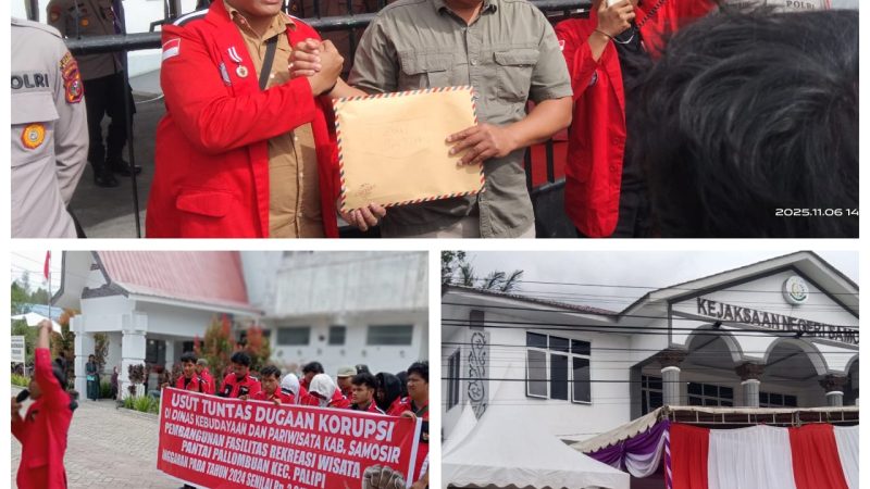 Mahasiswa Samosir Desak Aparat Penegak Hukum Usut Dugaan Korupsi di Dinas Pariwisata