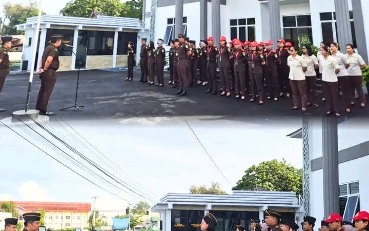Kejaksaan Negeri Samosir Gelar Apel Pagi, Tekankan Kedisiplinan dan Integritas