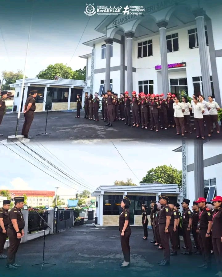 Kejaksaan Negeri Samosir Gelar Apel Pagi, Tekankan Kedisiplinan dan Integritas