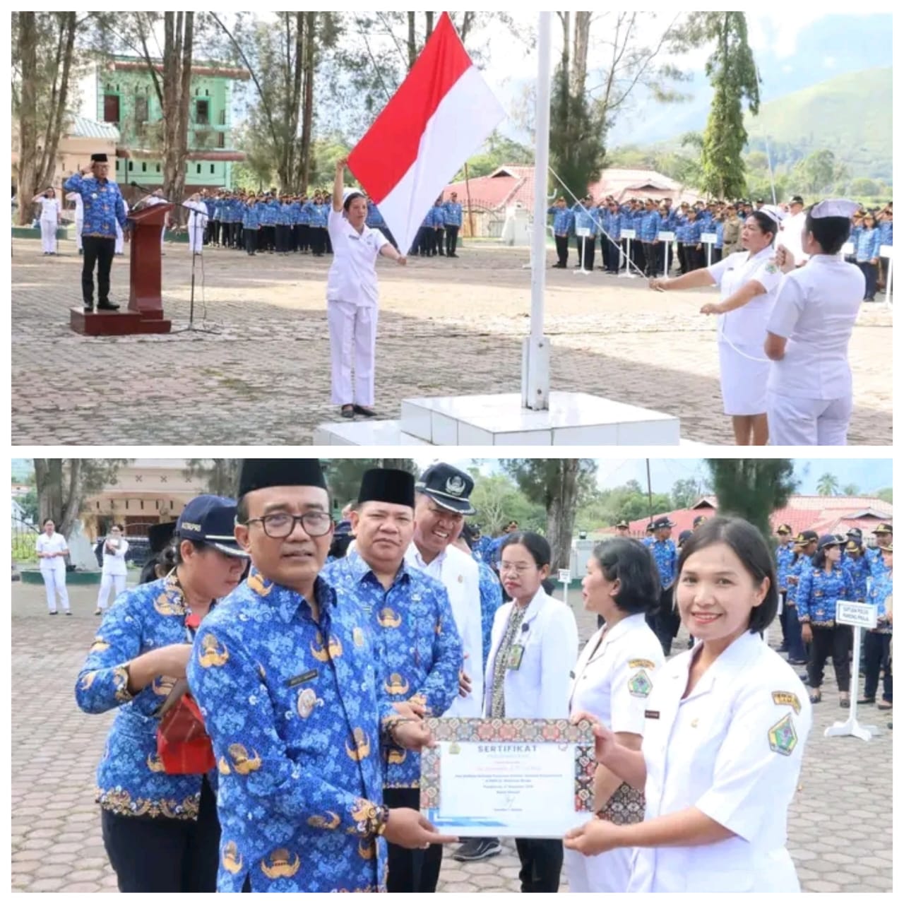 Pemkab Samosir Peringati Hari Kesehatan Nasional ke-61 dengan Penghargaan kepada Desa dan Tenaga Kesehatan Berprestasi
