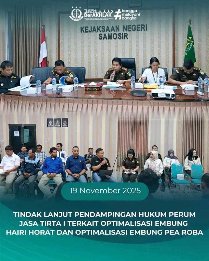 Kejaksaan Negeri Samosir Dukung Optimalisasi Embung di Samosir dengan Pendampingan Hukum