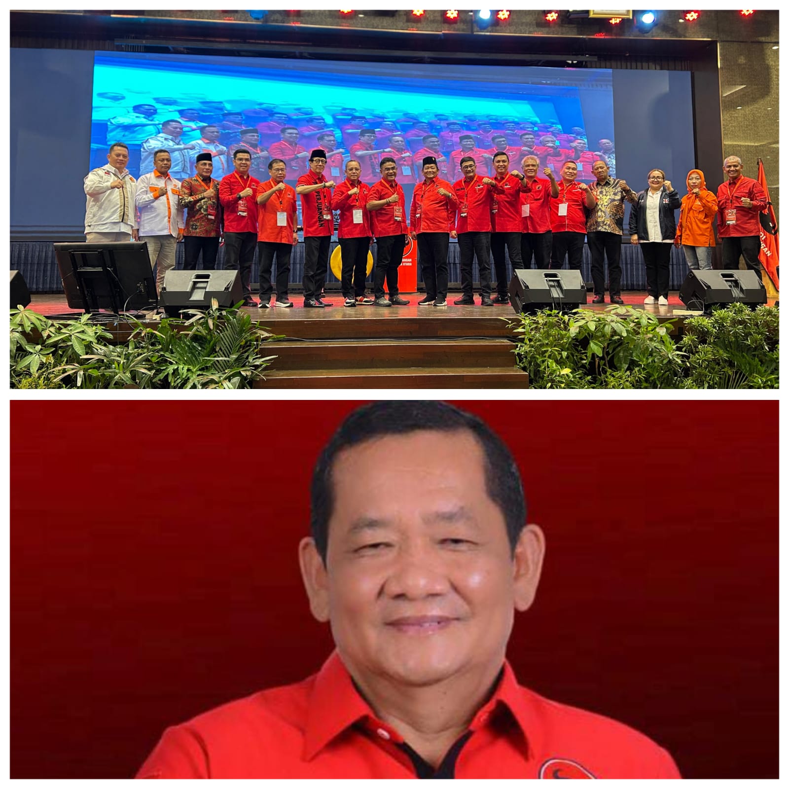 Rapidin Simbolon Terpilih Kembali Pimpin PDIP Sumut, Tekankan Solid Bergerak dan Disiplin