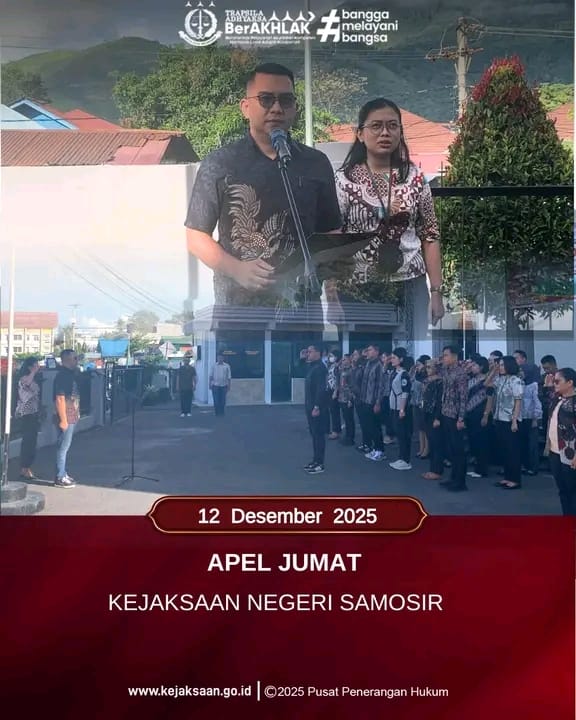 Kejari Samosir Gelar Apel Jumat, Tegaskan Komitmen Integritas dan Pelayanan Publik Optimal