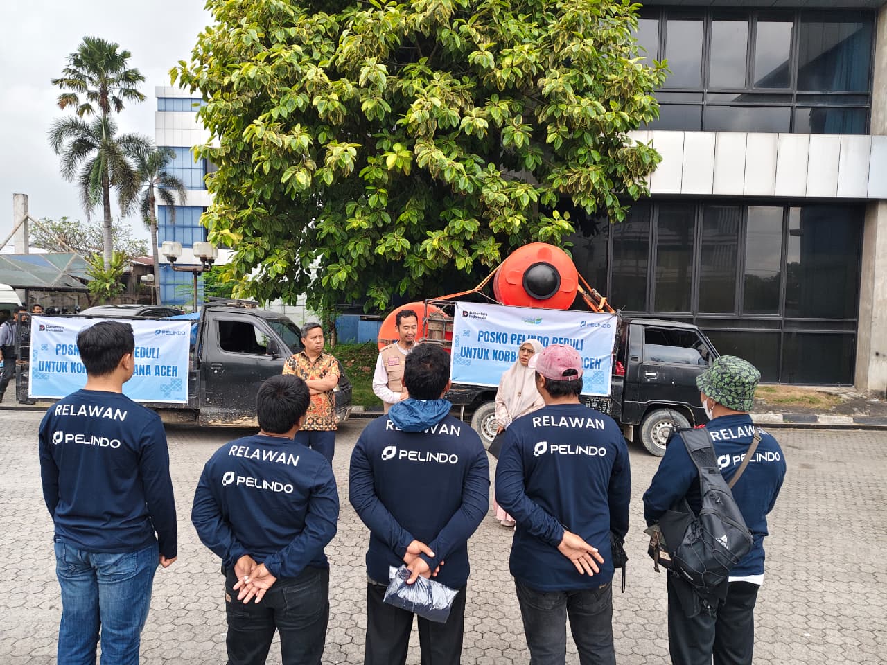 Bantu penanganan banjir di Aceh tamiang PT Pelindo reg I kirim relawan