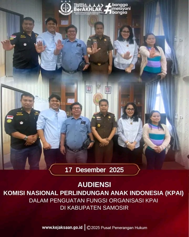 KPAI dan Kejaksaan Negeri Samosir Perkuat Sinergi Perlindungan Anak