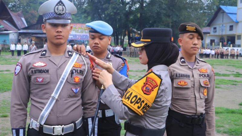 Polres Samosir Siap Amankan Natal dan Tahun Baru: 209 Personel Gelar Apel Kesiapan