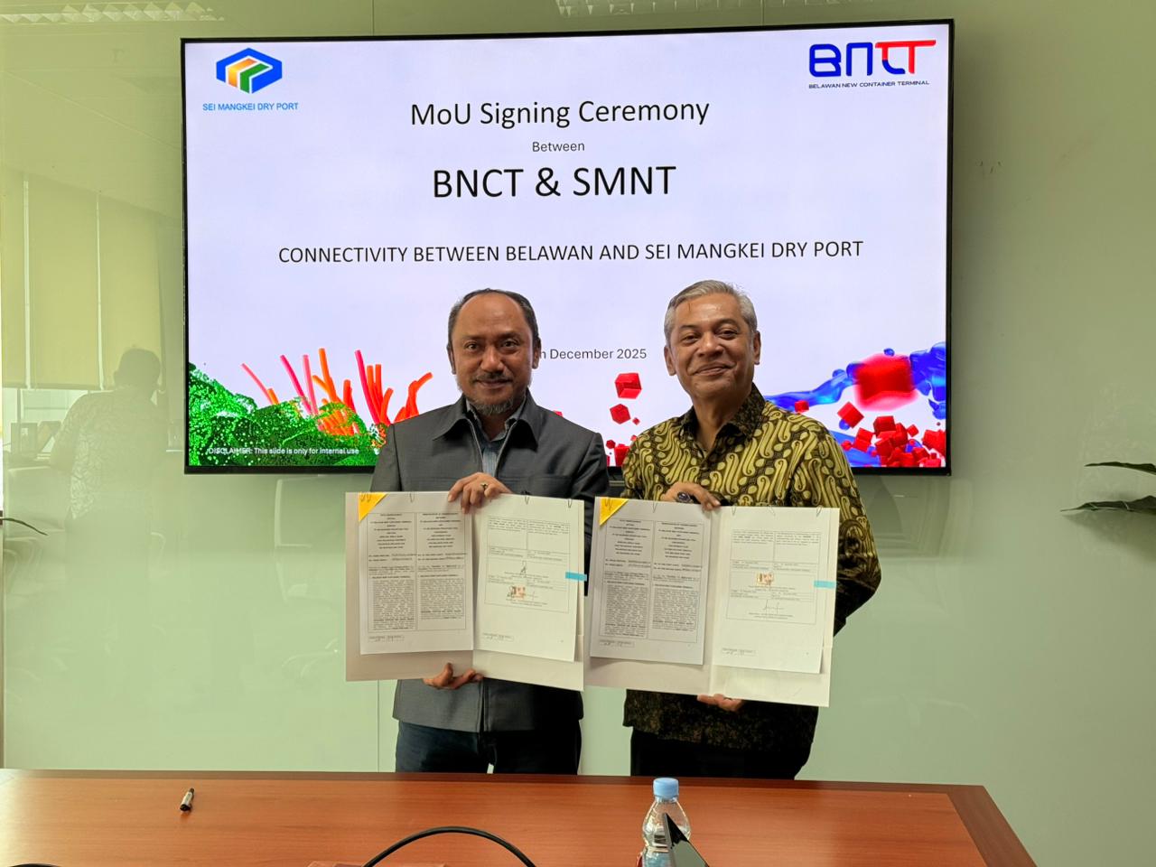 BNCT dan Sei Mangkei Dry Port Teken MoU Perkuat Konektivitas Logistik Sumatera Utara