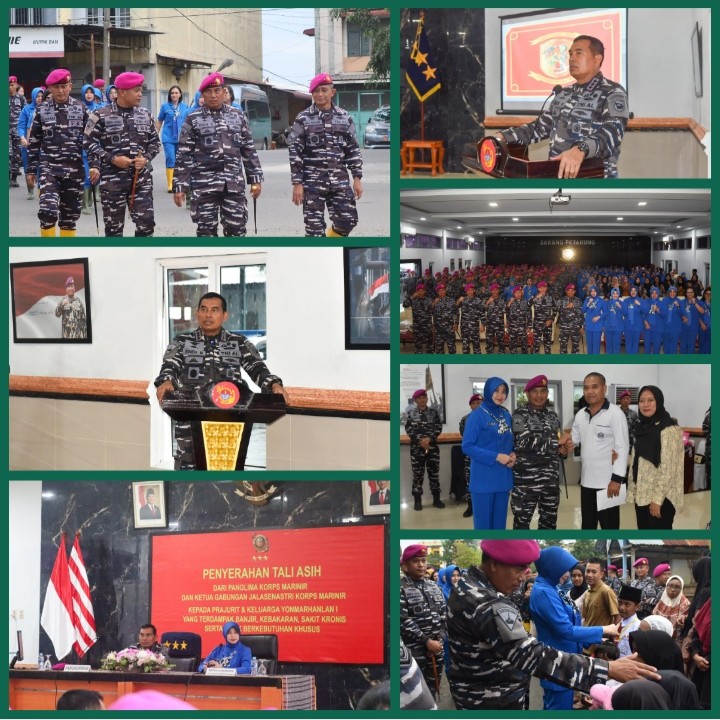 Prajurit Yonmarhanlan I Sambut Kunjungan Pangkormar Disarang Petarung Naga Samudera
