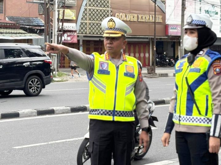 Dirlantas Polda Sumut Cek Langsung Personil di Titik Padat Kemacetan 