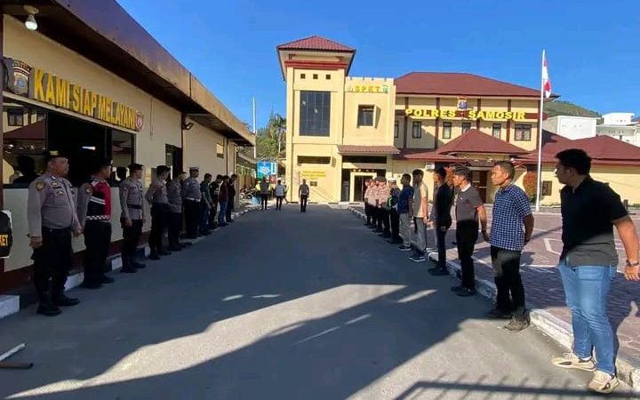 Polres Samosir Siap Beri Pelayanan Terbaik: Serah Terima Piket Fungsi 
