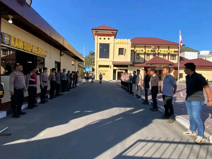 Polres Samosir Siap Beri Pelayanan Terbaik: Serah Terima Piket Fungsi 