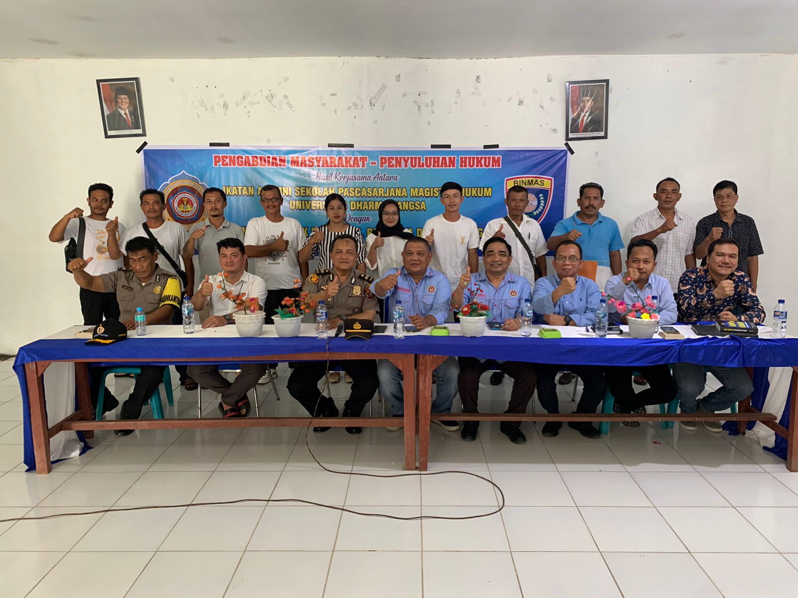 Kerjasama IKA-SPMH Undhar dengan Binmas Polsek Birubiru  Selenggarakan Penyuluhan KUHP Baru Bagi Warga Desa Sari Laba Jahe