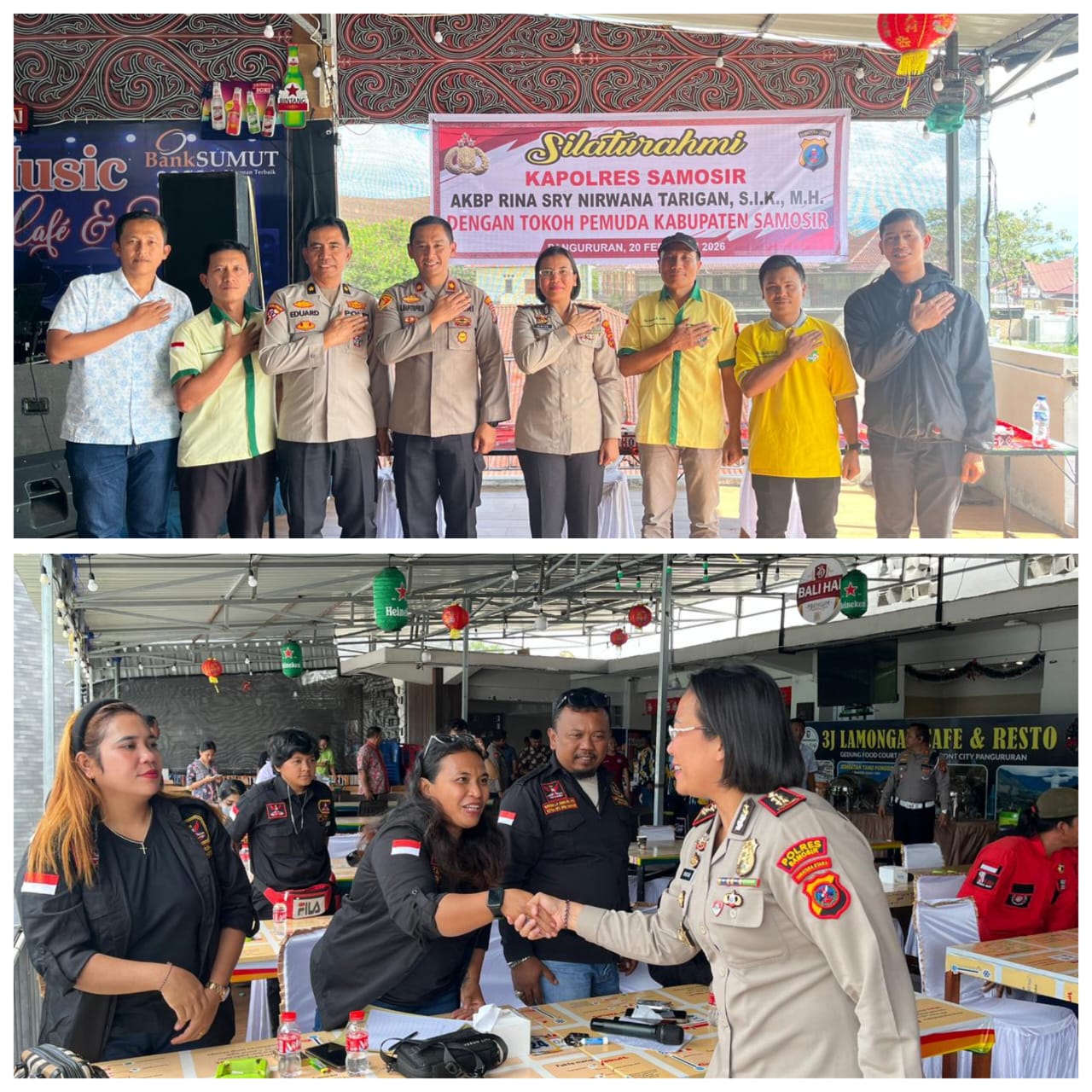 Kapolres Samosir Rangkul Tokoh Pemuda : ”Bersama Jaga Kamtibmas di Samosir”.