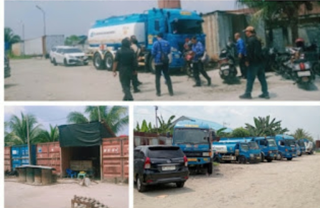 Gudang BBM Ilegal Diduga Milik PT.SMS dan PT BSM Berhasil Digrebek Tim Gabungan,150 Ton Solar Ditemukan di Lokasi