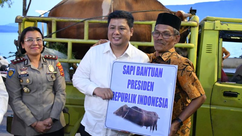 Kebersamaan Lintas Iman Menguat di Samosir, Pemkab Serahkan 8 Kambing dan 1 Sapi Qurban