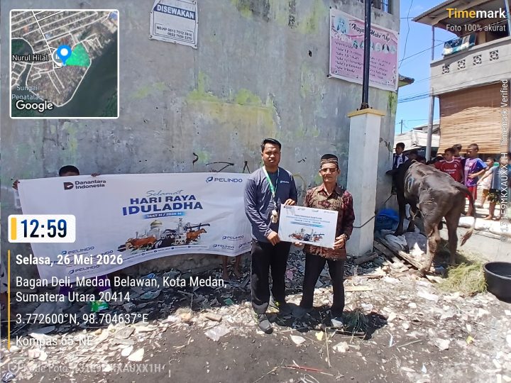Peduli masyarakat  Pelindo Regional 1 Serahkan Hewan Qurban kepada Masjid Sekitar Pelabuhan