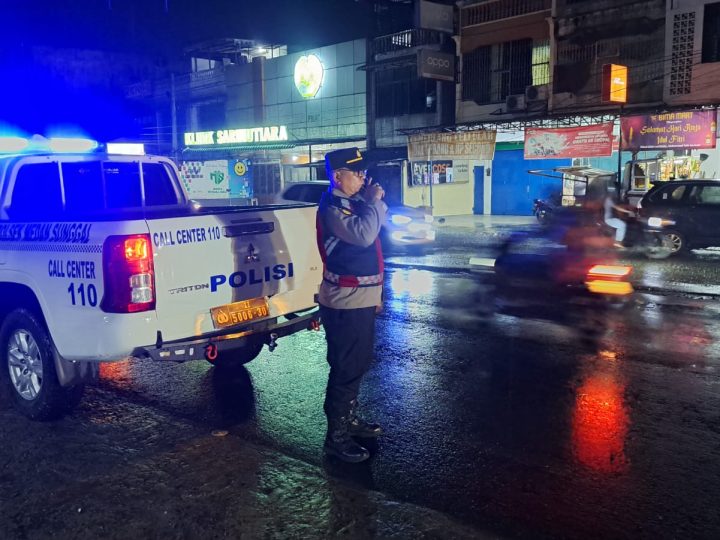 Menjaga Stabilitas Kamtibmas Diwilayahnya, Polsek Sunggal Gencar Lakukan Patroli Blue Light